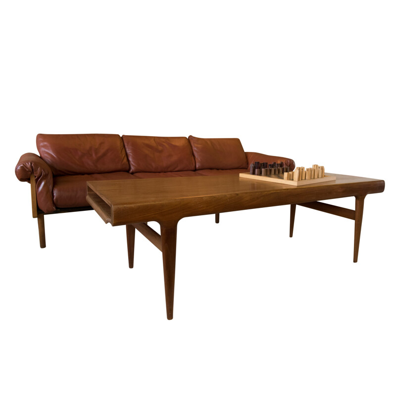 Extendable coffee table in teak by Johannes Andersen - 1960s