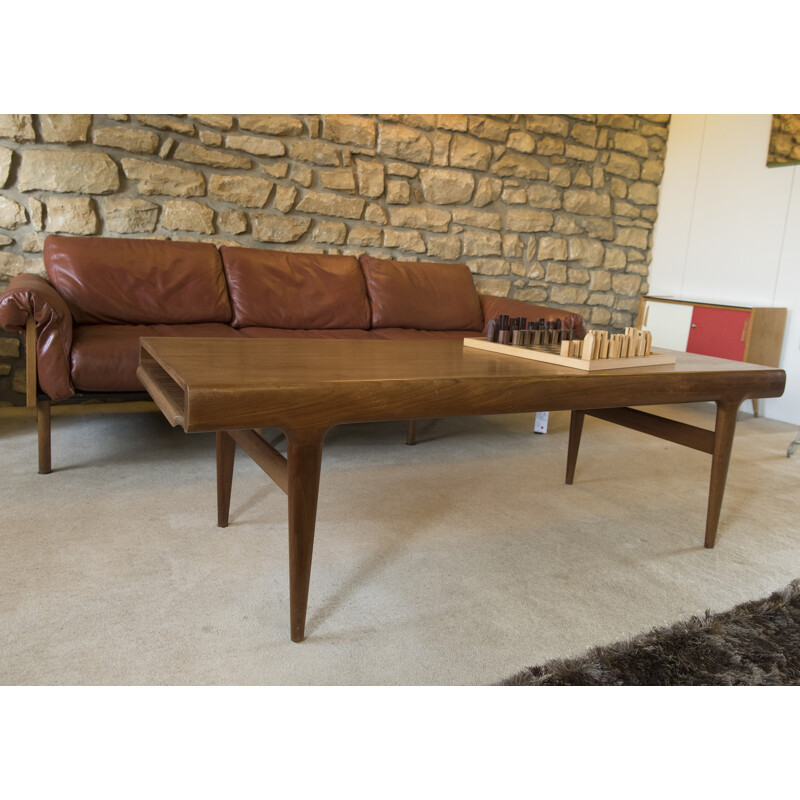 Extendable coffee table in teak by Johannes Andersen - 1960s