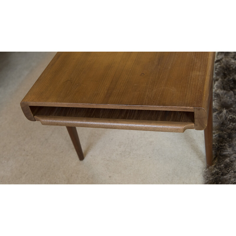 Extendable coffee table in teak by Johannes Andersen - 1960s