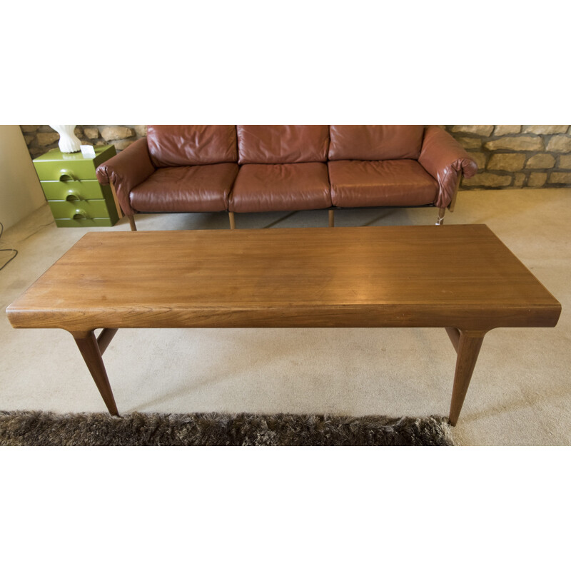 Extendable coffee table in teak by Johannes Andersen - 1960s