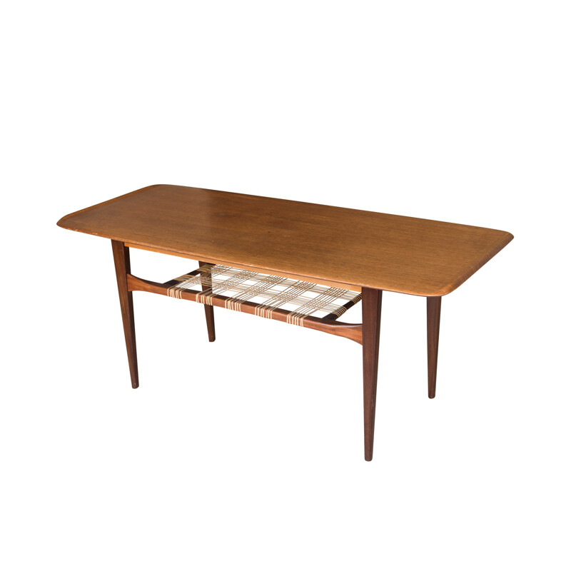 Coffee table vintage in teak by Johannes Andersen - 1960s