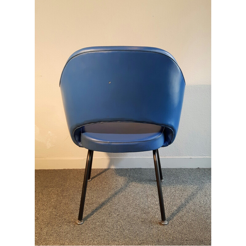 Executive blue armchair by Eero Saarinen pour Knoll - 1960