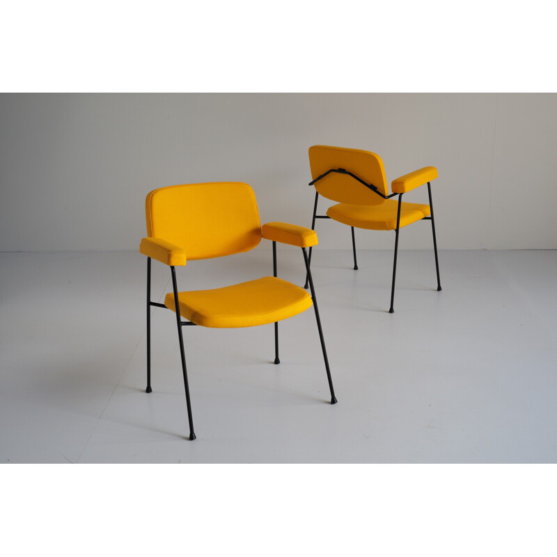 Paire de fauteuils vintage CM197 par Pierre Paulin pour Thonet - 1950