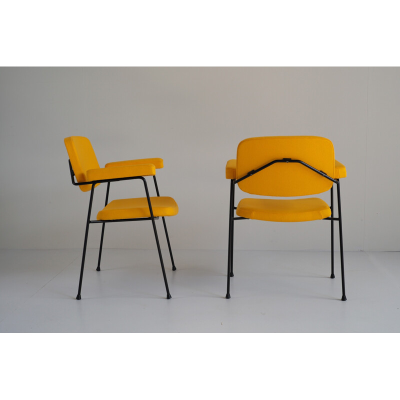 Paire de fauteuils vintage CM197 par Pierre Paulin pour Thonet - 1950