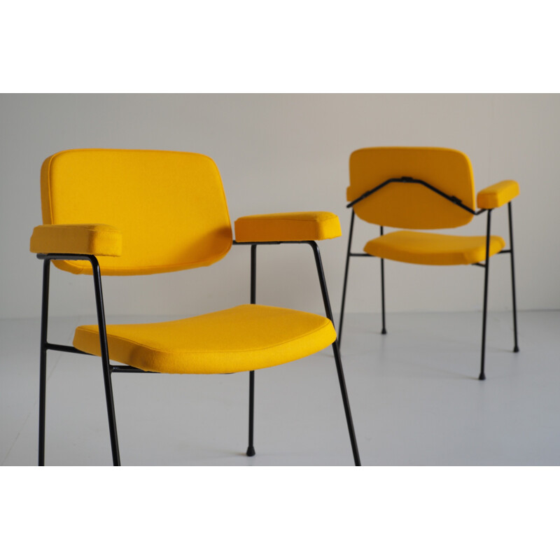 Vintage pair of CM197 by Pierre Paulin for Thonet - 1950s
