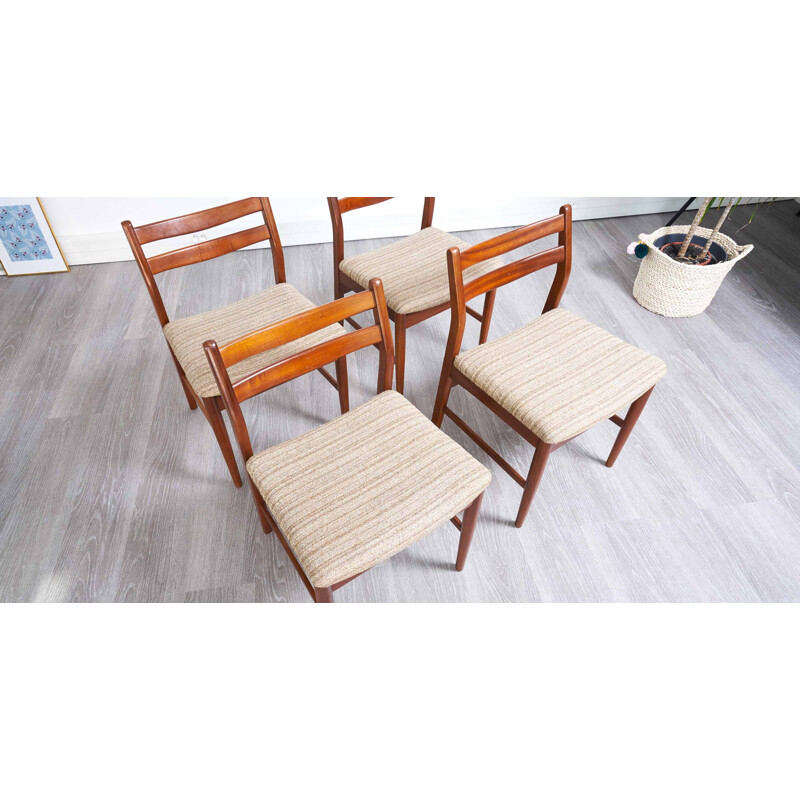 Série de 4 chaises vintage style scandinave - 1960 