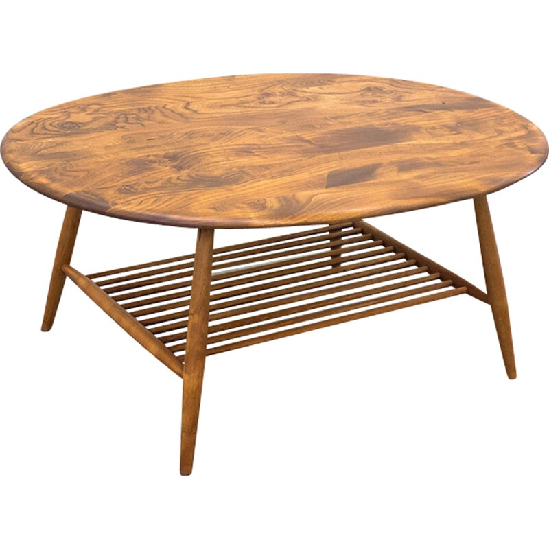 Elm coffee table designed by Ercolani for Ercol - 1960s