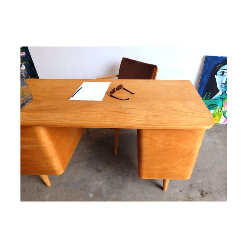 Vintage scandinavian desk with drawers - 1950s