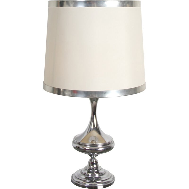 Lampe de table vintage en blanc - 1970