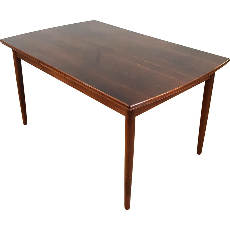 Table vintage scandinave en palissandre - 1960