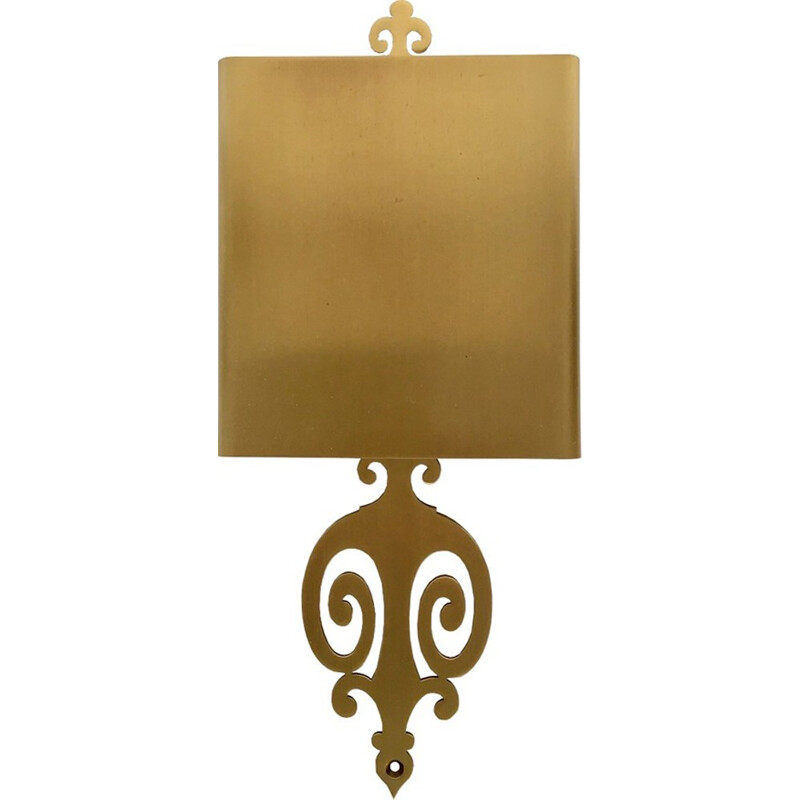 Brass wall lamp from Maison Charles - 1960s