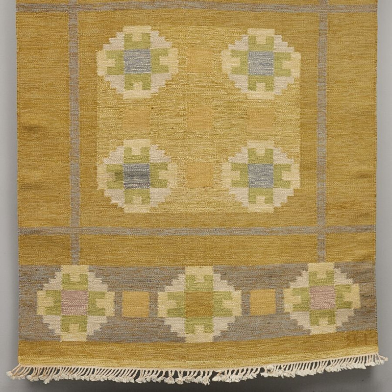 Swedish vintage carpet by Ida Rydelius for Röllakan - 1950s