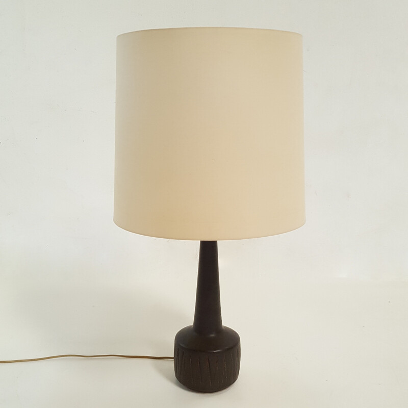 Scandinavian vintage ceramic lamp by Per Linnemann Schmidt for Palshus - 1960s