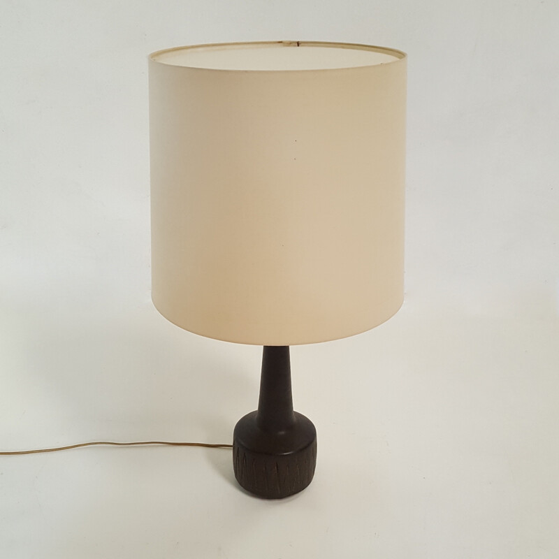 Scandinavian vintage ceramic lamp by Per Linnemann Schmidt for Palshus - 1960s