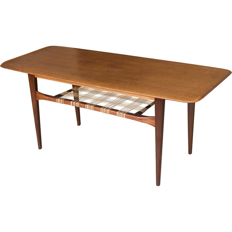 Coffee table vintage in teak by Johannes Andersen - 1960s