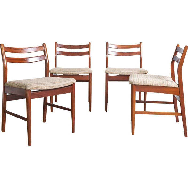 Set of 4 Scandinavian vintage chairs - 1960s
