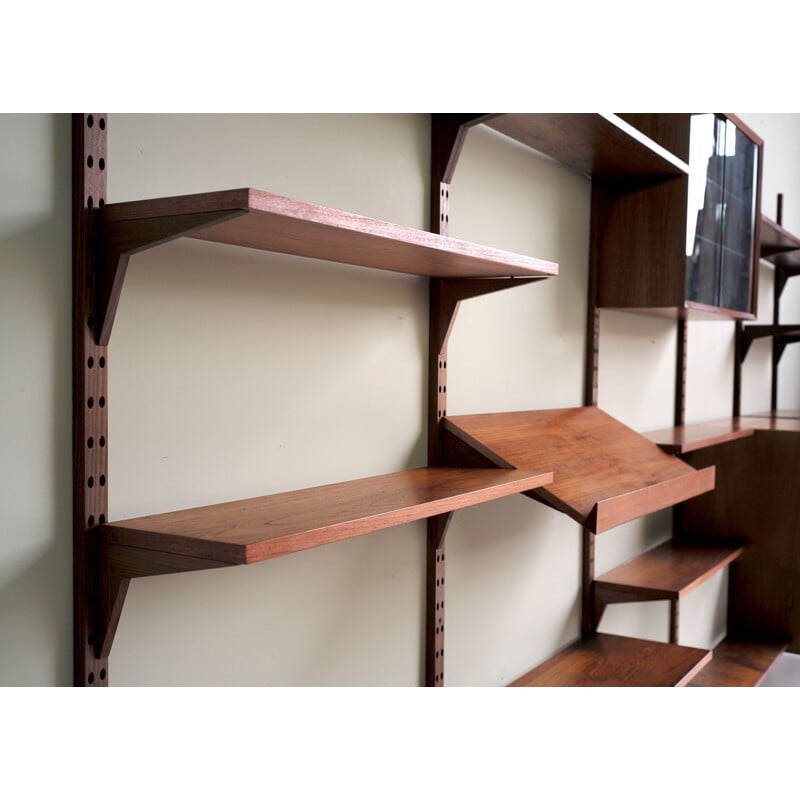 Large wall bookcase Royal System by Poul Cadovius - 1960s