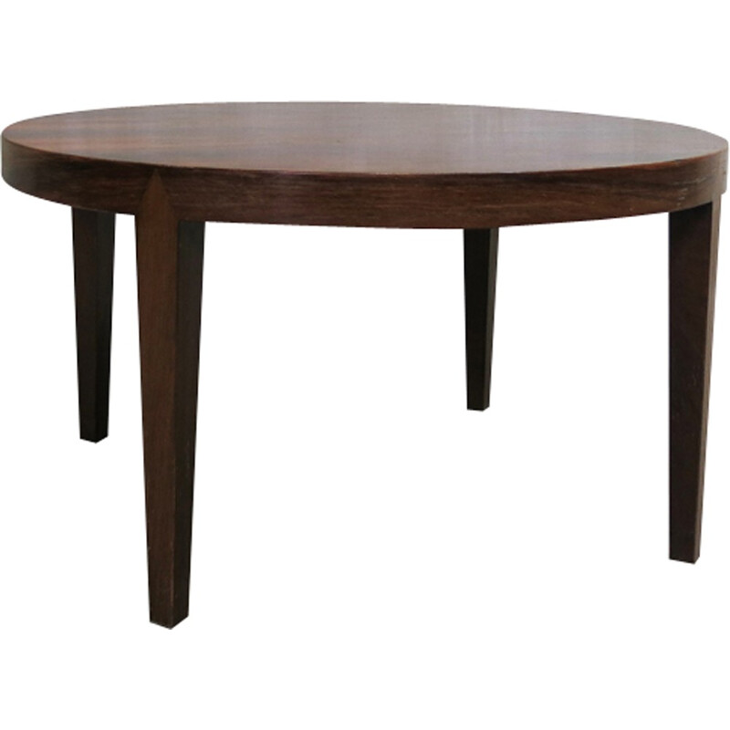 Vintage Danish round coffee table - 1960s