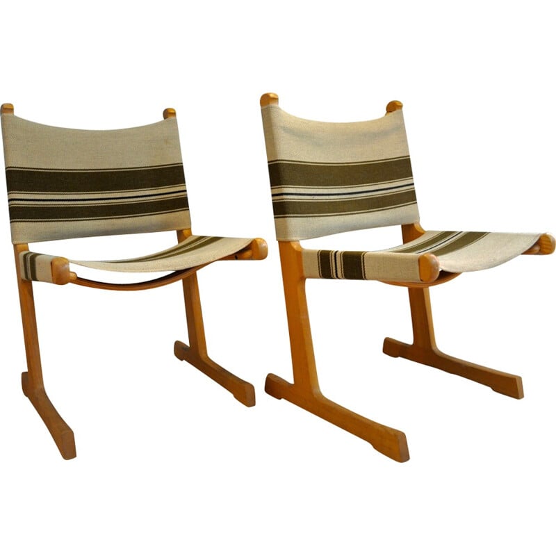 Pair of Ditte & Adrian Heath chairs for France & Søn - 1960s