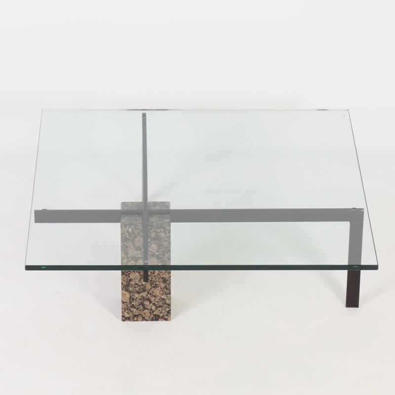 Vintage coffee table "KW-1" designed by Hank Kwint for Metaform - 1980s