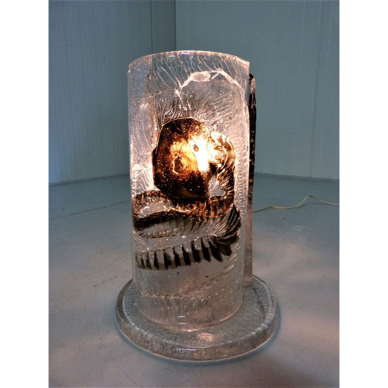 Lampe vintage en verre de Mazzega - 1960