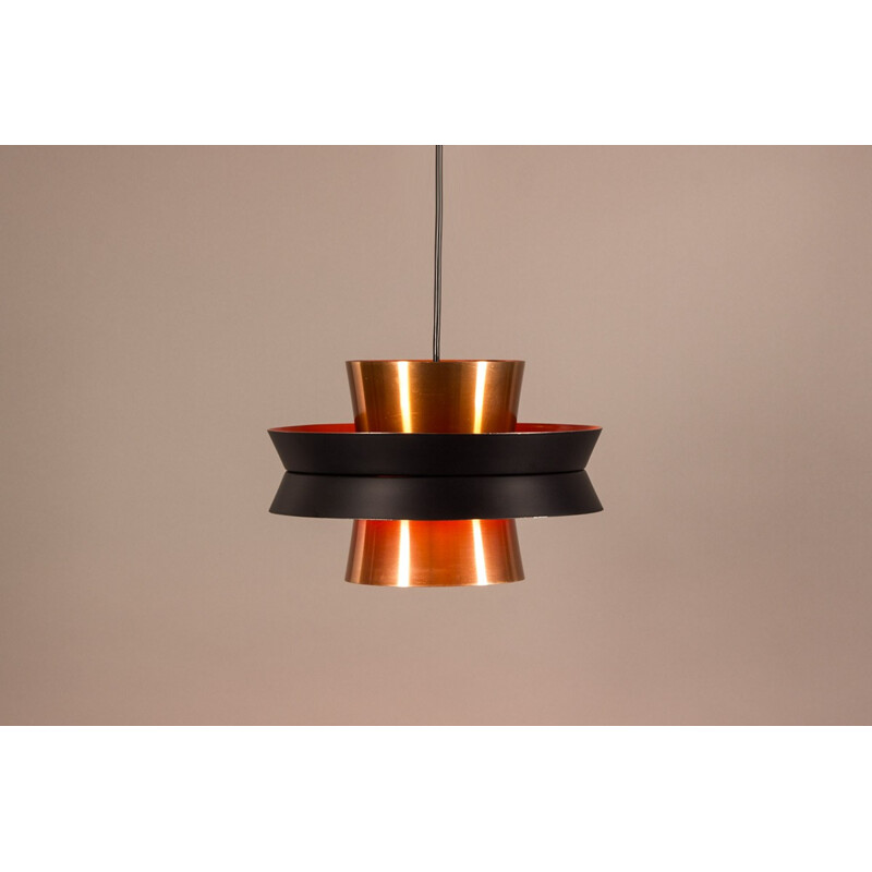 "Trava" vintage hanging lamp in copper by Carl Thore - 1960s