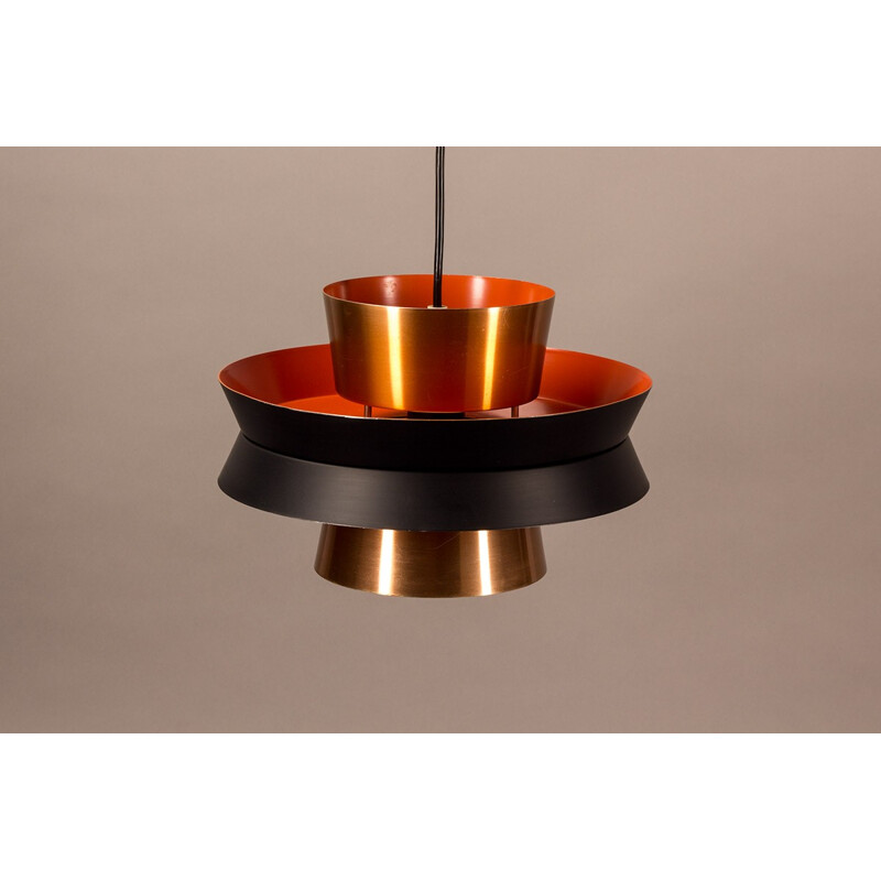 "Trava" vintage hanging lamp in copper by Carl Thore - 1960s