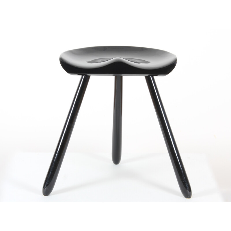 Scandinavian vintage tripod stool by Mogens Lassen - 1970s