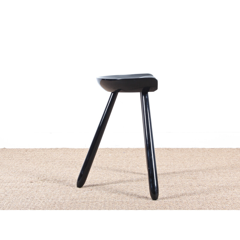 Scandinavian vintage tripod stool by Mogens Lassen - 1970s