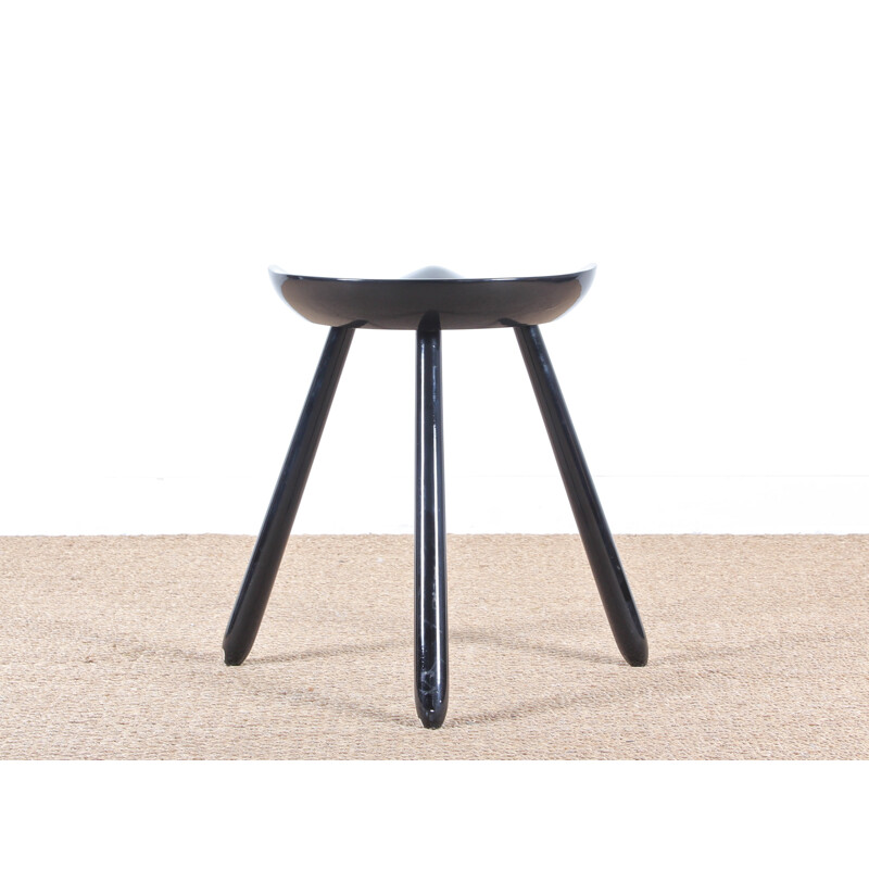 Scandinavian vintage tripod stool by Mogens Lassen - 1970s