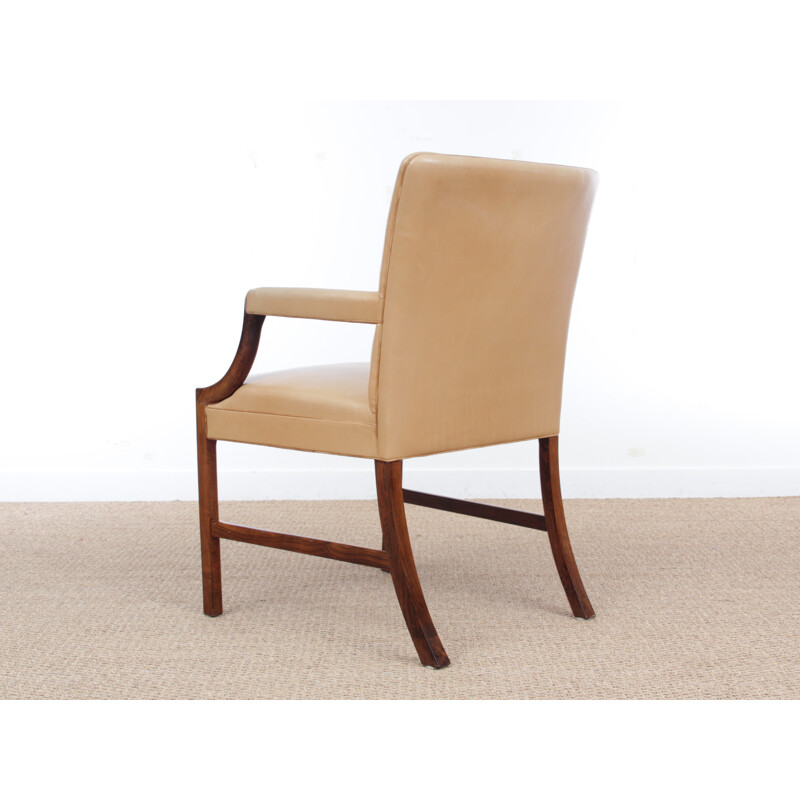 Scandinavian armchair in rosewood by  Ole Wansher - 1940s