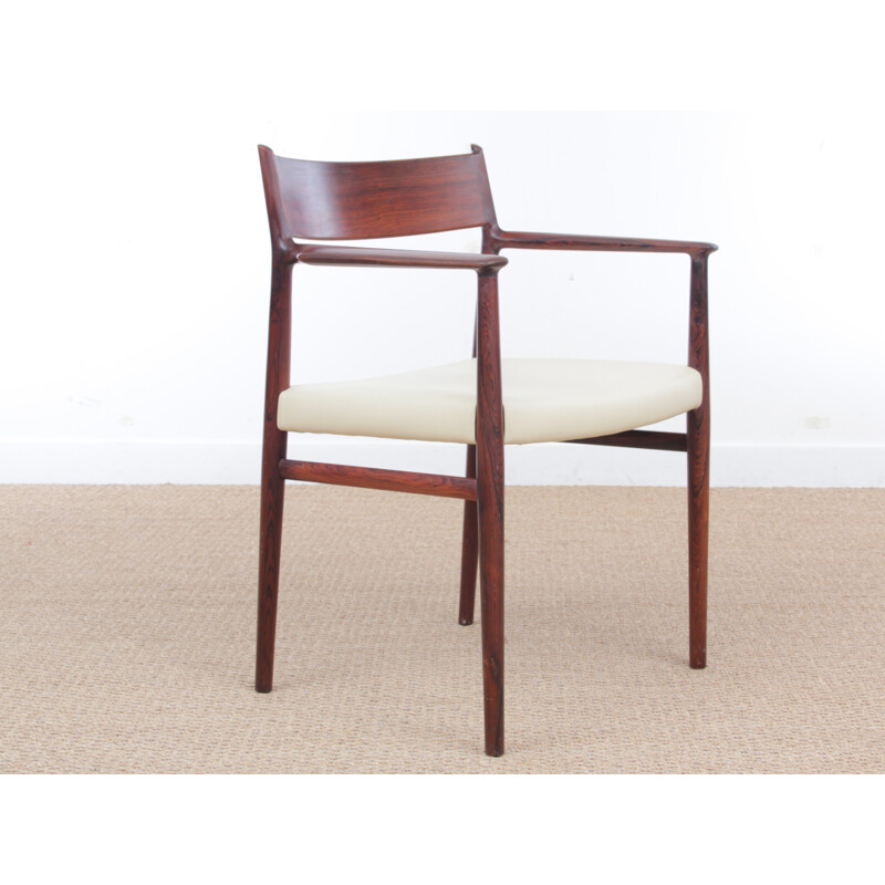 Scandinavian rosewood vintage amchair by Arne Vodder for Sibast - 1960s