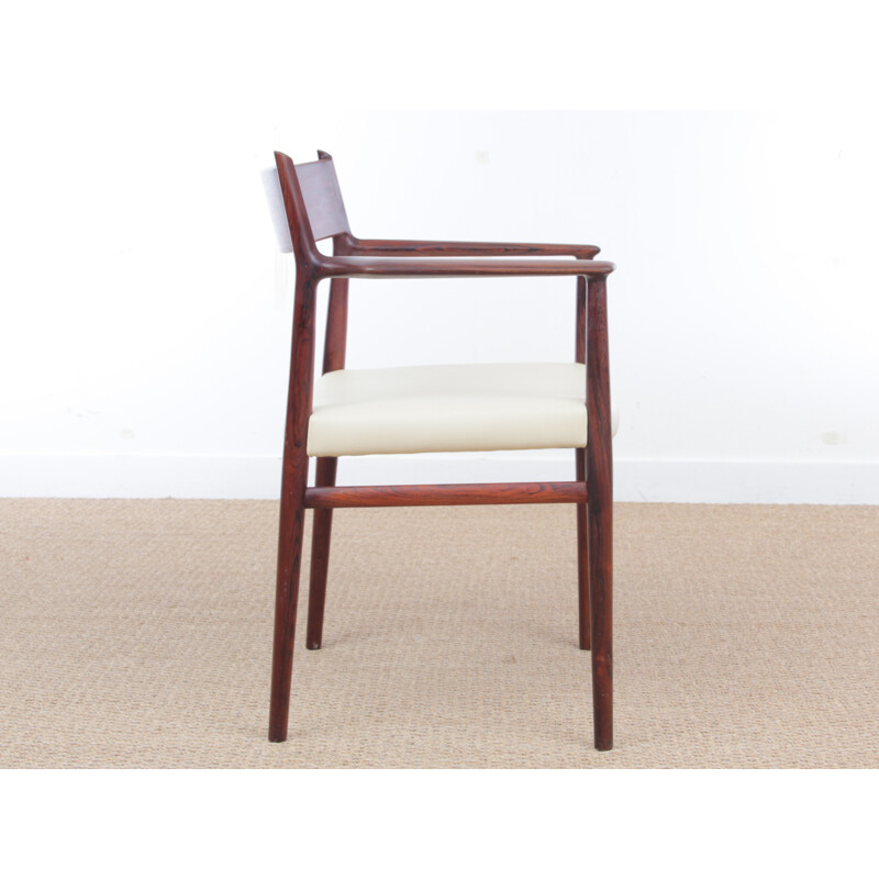 Scandinavian rosewood vintage amchair by Arne Vodder for Sibast - 1960s