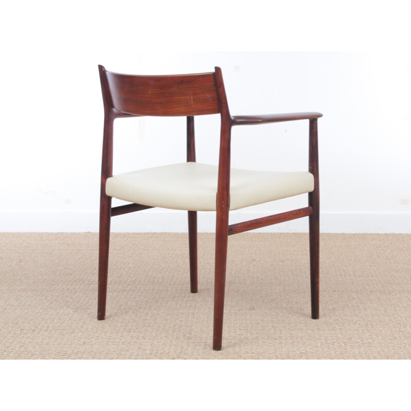 Scandinavian rosewood vintage amchair by Arne Vodder for Sibast - 1960s