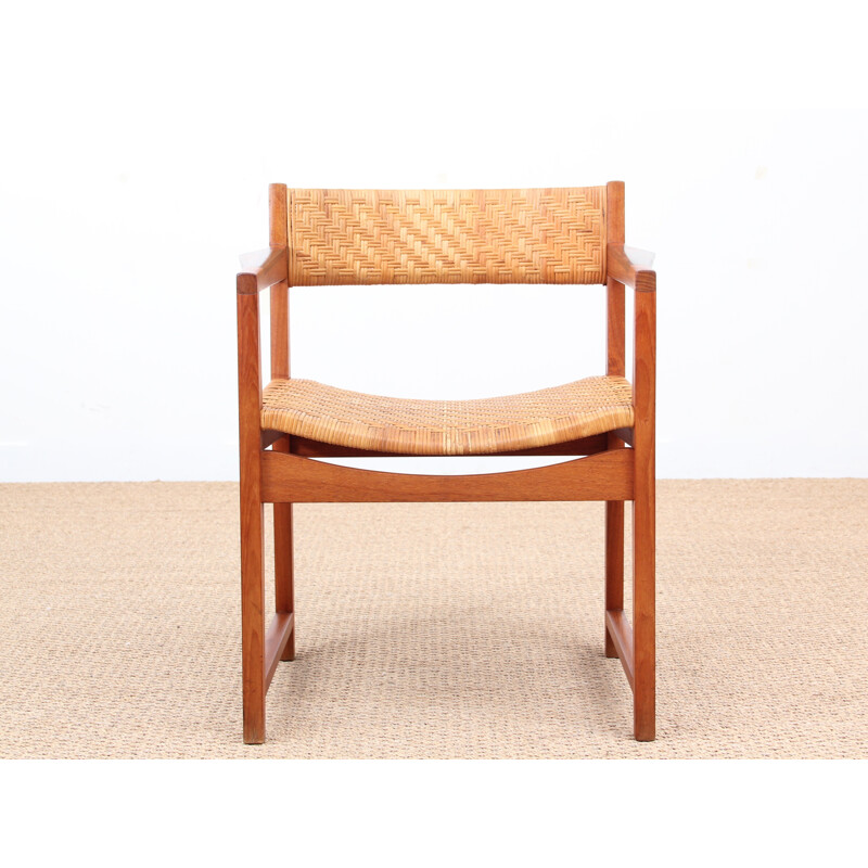 Scandinavian vintage oak armchair by Pete Hvidt & Orla Mølgaard-Nielsen - 1950s