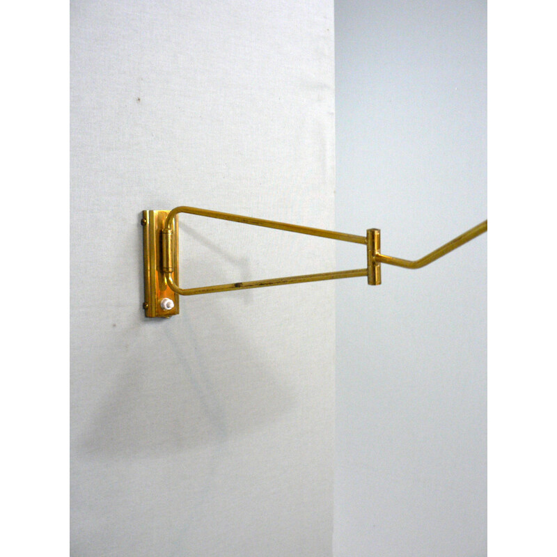 A double-arm wall lamp by René Mathieu for Lunel - 1950s