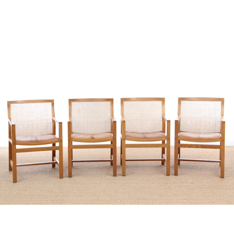 Suite de 4  fauteuils scandinaves vintage de Rud Thygesen & Johnny Sørensen - 1950 