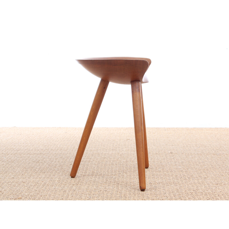 Danish stool in oak model "ML42" by Mogen Lassen - 1940s