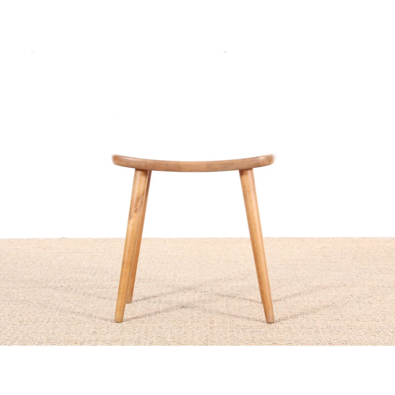 Vintage stool in beechwood model "Palle" by Yngve Ekström - 1950s 