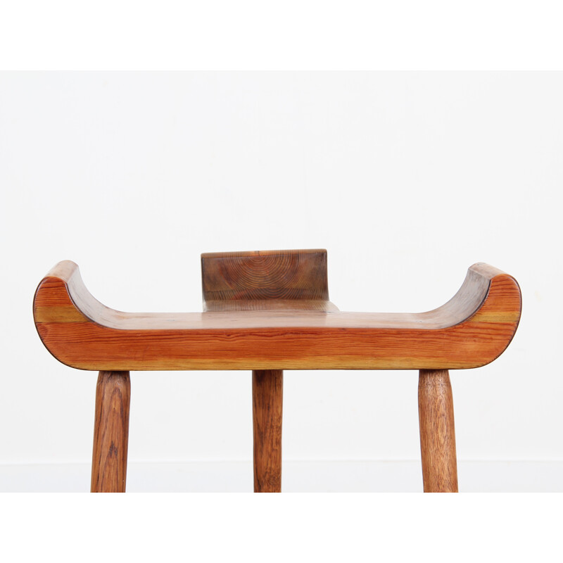 Danish tripod stool in oak - 1940