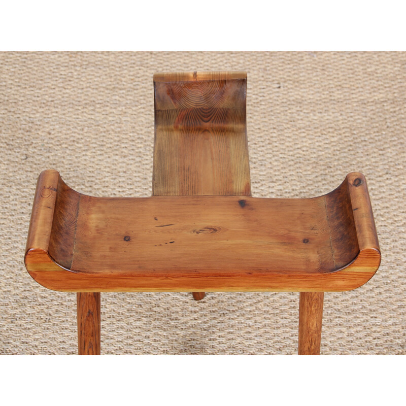 Danish tripod stool in oak - 1940
