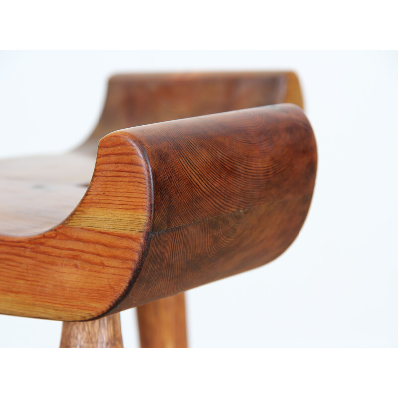 Danish tripod stool in oak - 1940