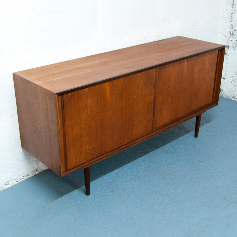 Vintage Scandinavian sideboard with sliding doors - 1960s