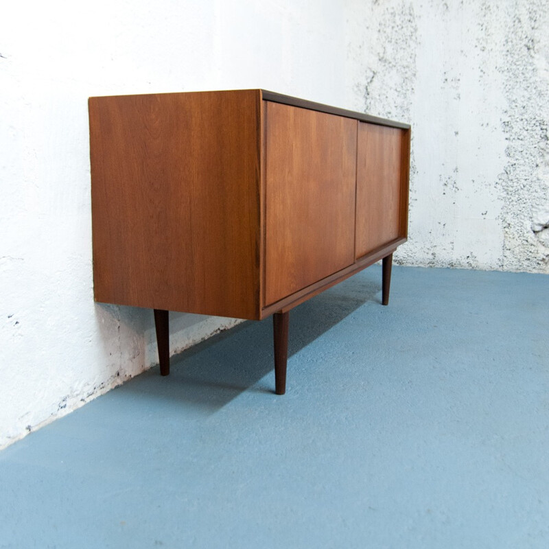 Vintage Scandinavian sideboard with sliding doors - 1960s