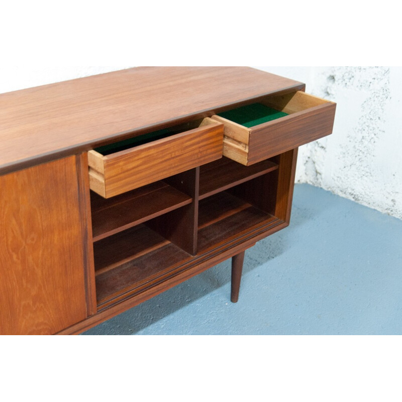 Vintage Scandinavian sideboard with sliding doors - 1960s