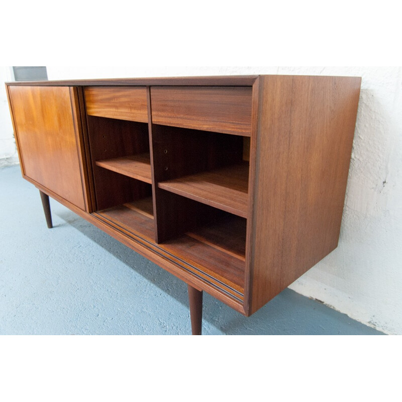 Vintage Scandinavian sideboard with sliding doors - 1960s