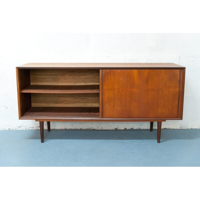 Vintage Scandinavian sideboard with sliding doors - 1960s