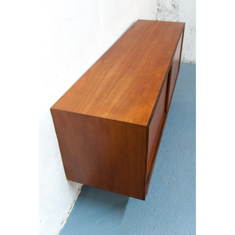 Vintage Scandinavian sideboard with sliding doors - 1960s