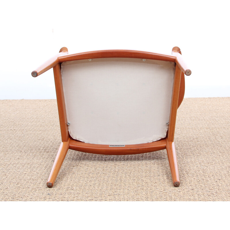 Vintage "Round chair" in solid mahogany by Hans J. Wegner for Johannes Hansen - 1970s