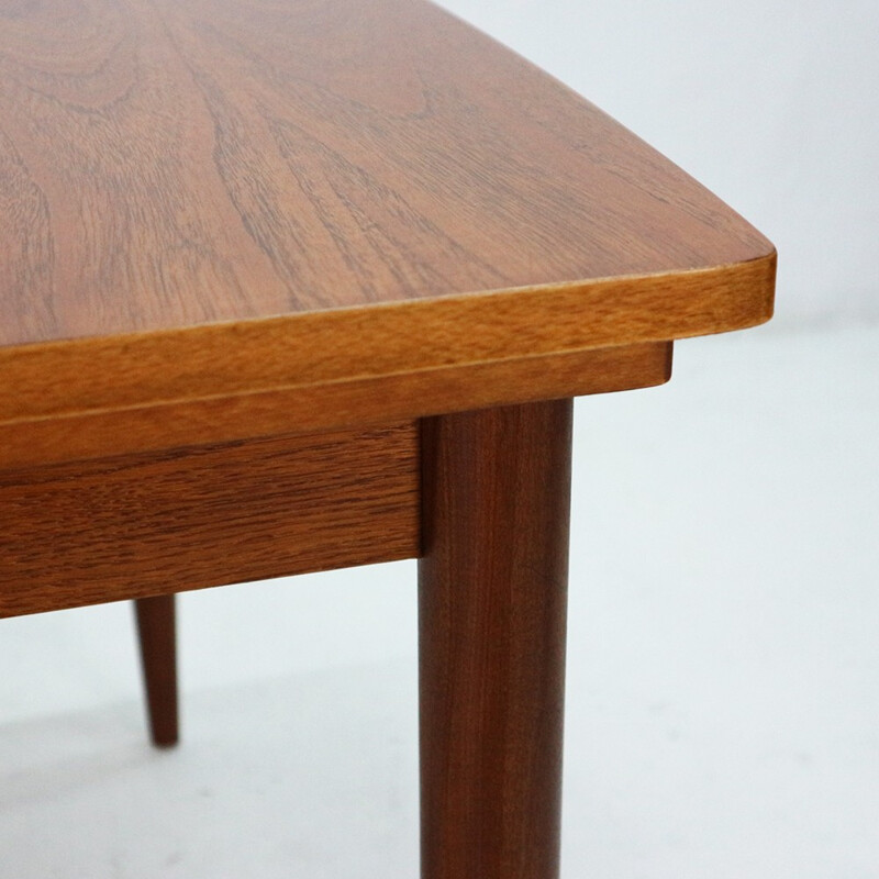 Vintage teak dining table with pull-out leaves - 1960s